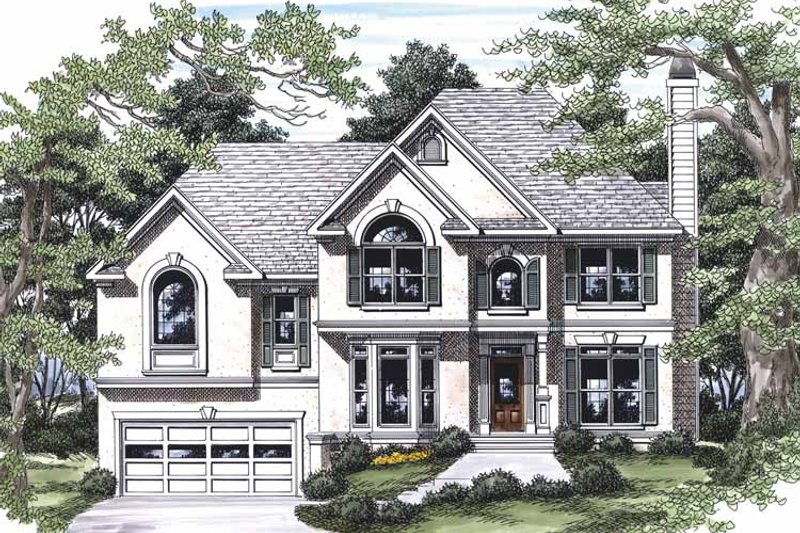 House Blueprint - Exterior - Front Elevation 3 for Traditional House Plan #927-453 - 4 bed, 2.5 bath