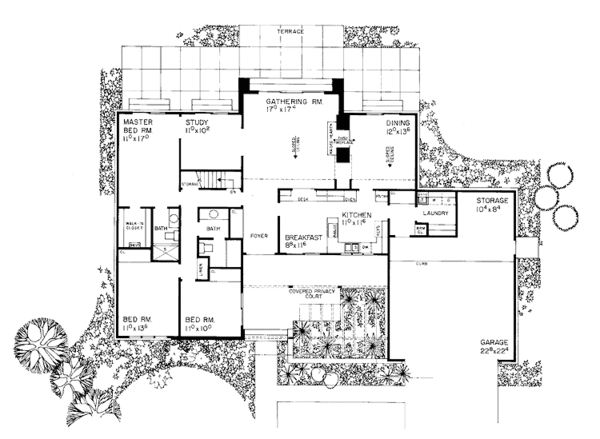 Dream House Plan - Ranch Floor Plan - Main Floor Plan #72-727