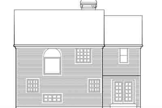 Exterior - Rear Elevation for Traditional House Plan #48-198 - 3 bed, 2.5 bath
