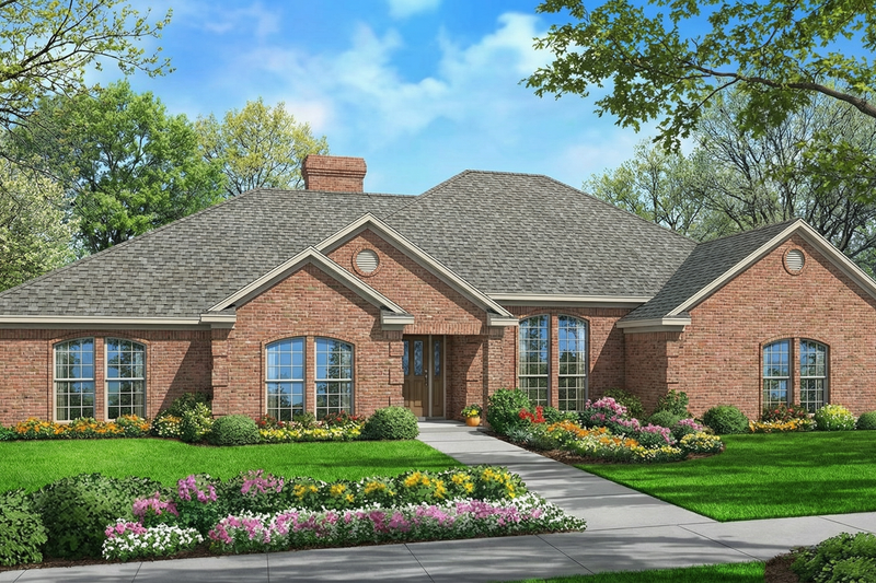 Dream House Plan - Exterior - Front Elevation 3 for Traditional House Plan #17-172 - 4 bed, 2.5 bath