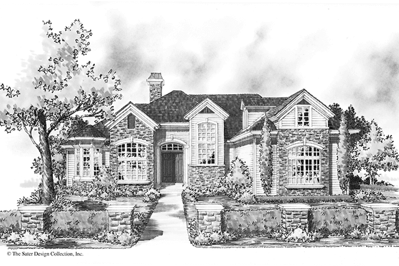 Dream House Plan - Exterior - Front Elevation 3 for Country House Plan #930-298 - 3 bed, 3.5 bath