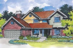 Dream House Plan - Exterior - Front Elevation for Traditional House Plan #320-542 - 4 bed, 3 bath