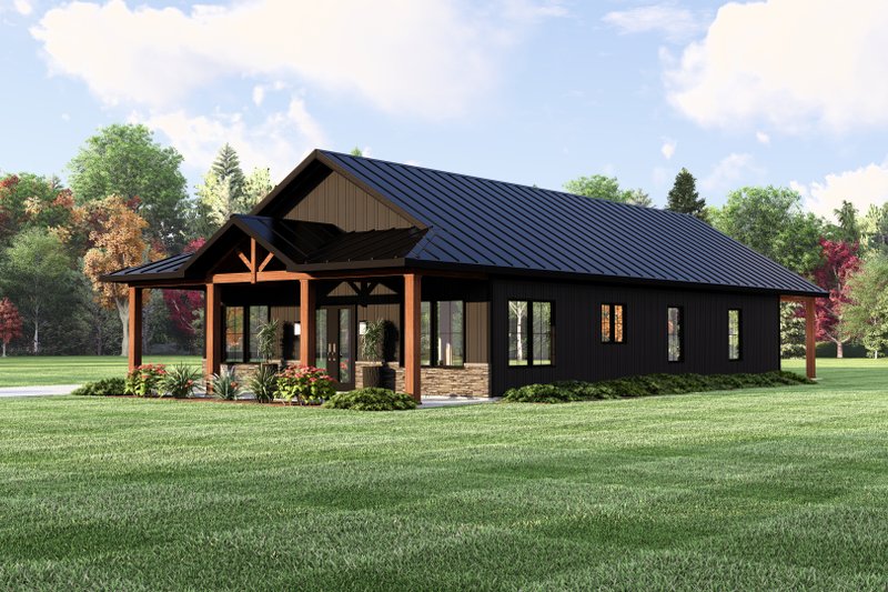 Home Plan - Exterior - Other Elevation for Country House Plan #1064-330 - 1 bed, 1.5 bath