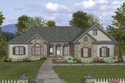 Craftsman Style House Plan - 4 Beds 3.5 Baths 2000 Sq/Ft Plan #56-690 Exterior 