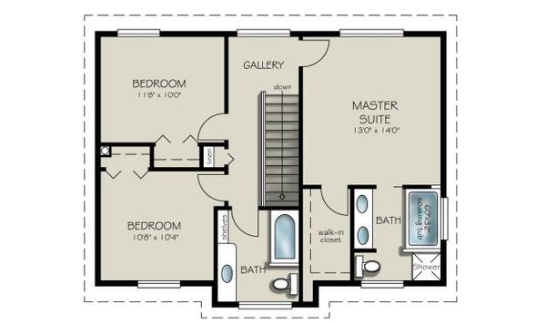 Home Plan - Country Floor Plan - Upper Floor Plan #427-3