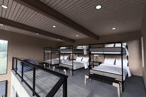 Interior - Bedroom 1 for Modern House Plan #923-398 - 1 bed, 1 bath