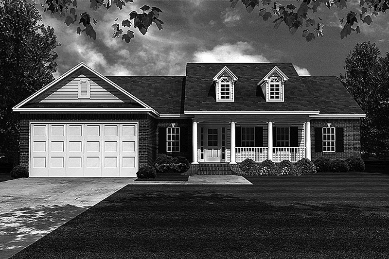 Dream House Plan - Exterior - Front Elevation 3 for Country House Plan #21-404 - 3 bed, 2 bath