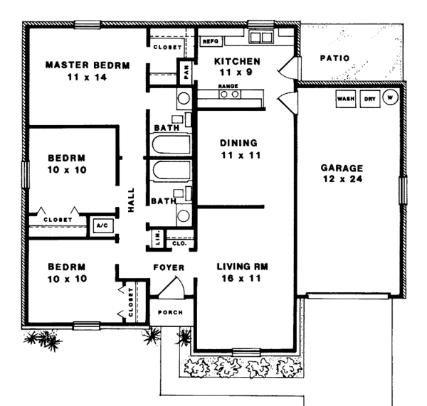 Home Plan - Colonial Floor Plan - Main Floor Plan #14-262