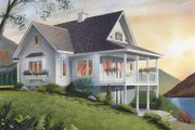 Country Style House Plan - 2 Beds 2 Baths 1480 Sq/Ft Plan #23-2367 