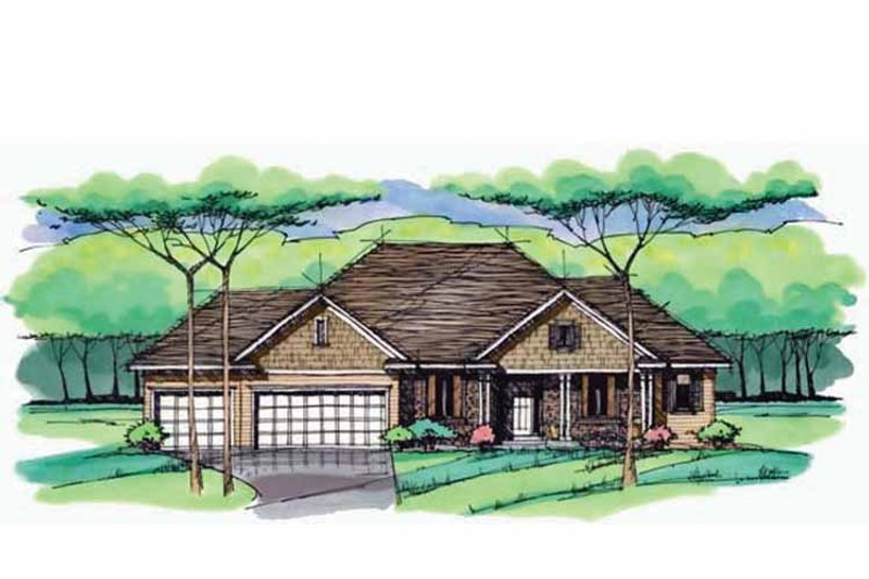 Dream House Plan - Exterior - Front Elevation 3 for European House Plan #51-986 - 3 bed, 2.5 bath