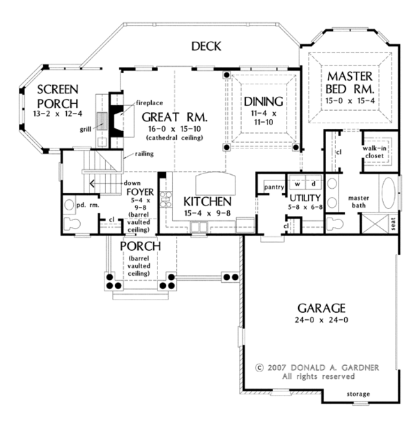 Architectural House Design - Traditional Floor Plan - Main Floor Plan #929-910
