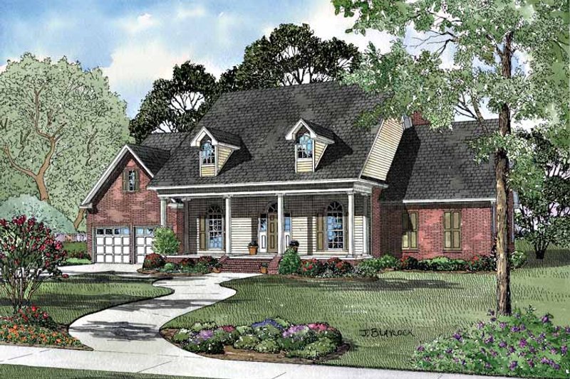Dream House Plan - Classical Exterior - Front Elevation Plan #17-3100