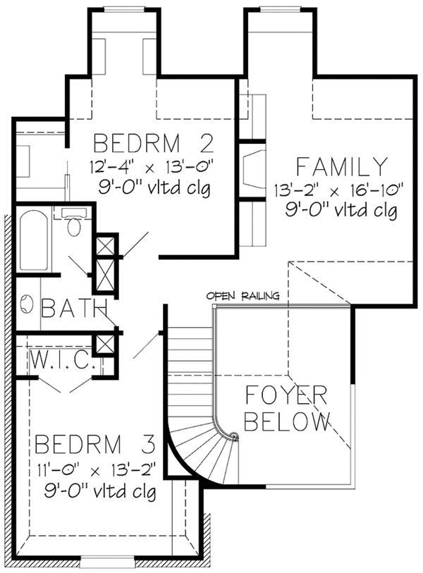House Plan Design - Country Floor Plan - Upper Floor Plan #968-31