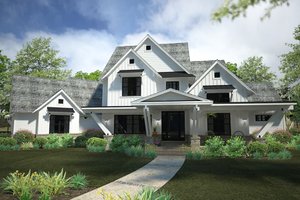 Country Exterior - Front Elevation Plan #120-250