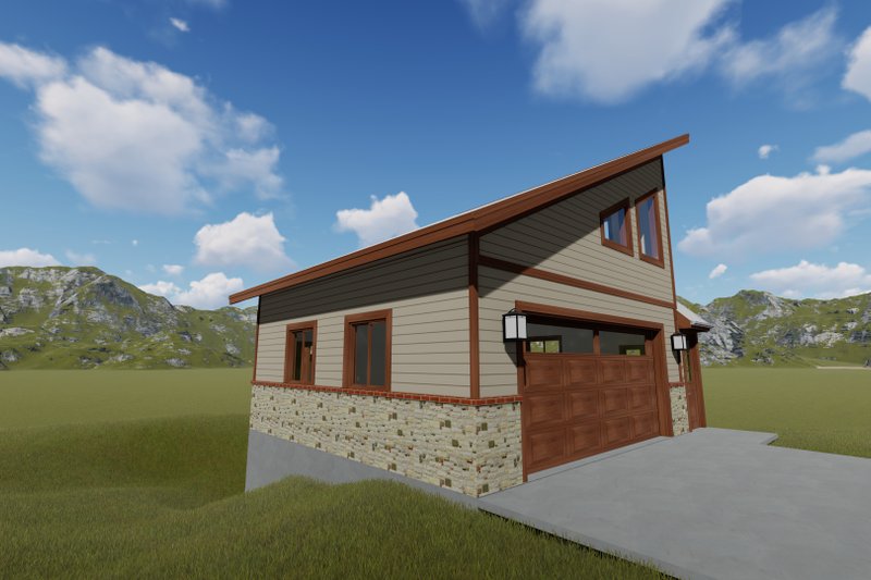 Dream House Plan - Exterior - Other Elevation for Modern House Plan #1060-72, 0 bath