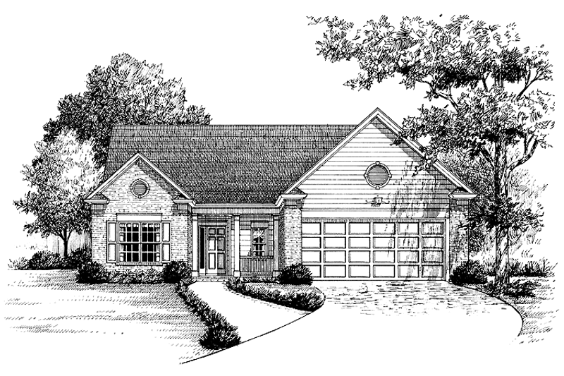 Home Plan - Colonial Exterior - Front Elevation Plan #453-282
