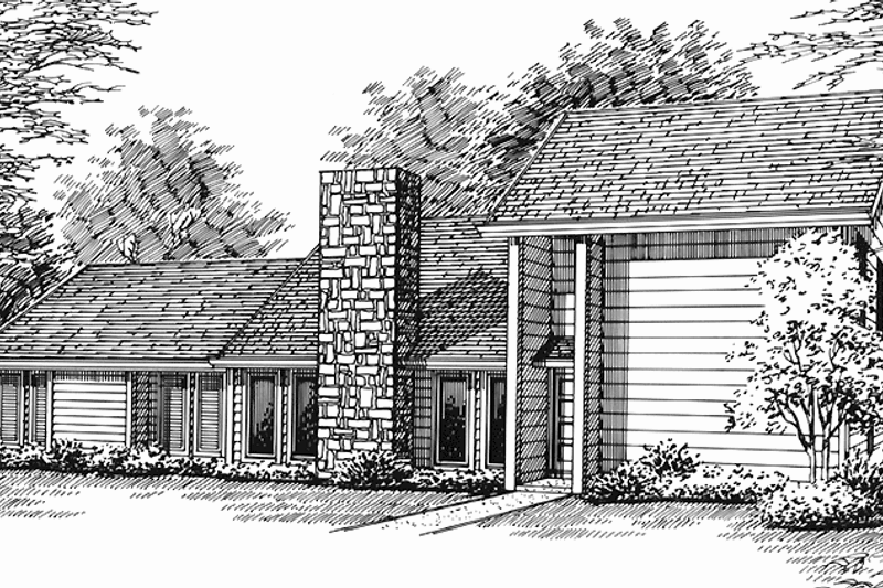 House Plan Design - Exterior - Front Elevation Plan #45-502