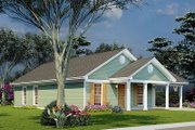 Traditional Style House Plan - 3 Beds 2 Baths 1025 Sq/Ft Plan #923-216 