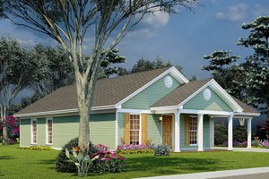 Exterior - Other Elevation for Ranch House Plan #923-216 - 3 bed, 2 bath
