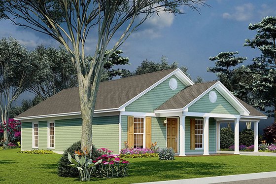 Exterior - Other Elevation for Ranch House Plan #923-216 - 3 bed, 2 bath