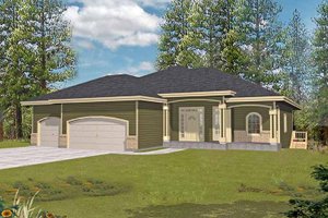 House Plan Design - Exterior - Front Elevation for Traditional House Plan #1037-43 - 3 bed, 2.5 bath