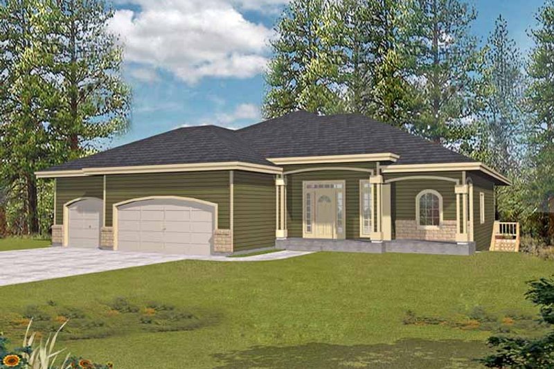 Architectural House Design - Traditional Exterior - Front Elevation Plan #1037-43