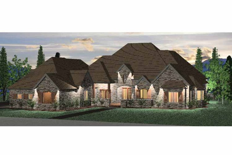 Home Plan - Exterior - Front Elevation 3 for Country House Plan #937-8 - 4 bed, 5.5 bath