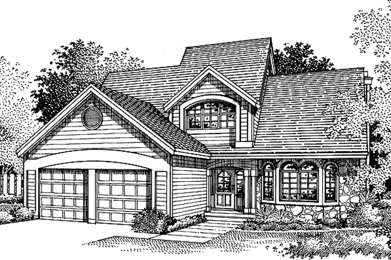 Dream House Plan - Traditional Exterior - Front Elevation Plan #320-538