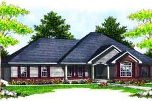Traditional Exterior - Front Elevation Plan #70-611