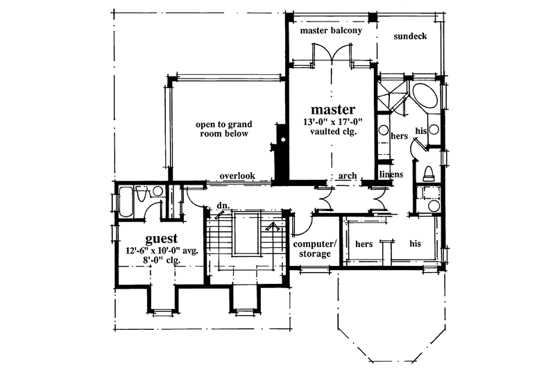 Home Plan - Floor Plan - Upper Floor for Victorian House Plan #930-64 - 3 bed, 3.5 bath