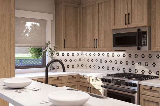 Interior - Kitchen 1 for Traditional House Plan #455-390 - 5 bed, 3 bath