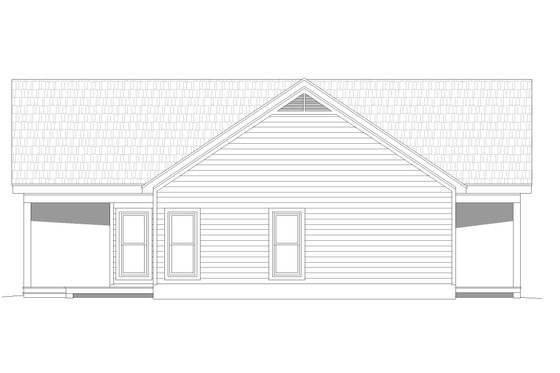 Exterior - Other Elevation for Cabin House Plan #932-56 - 2 bed, 2 bath