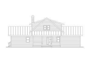 Exterior - Front Elevation 1 for Cabin House Plan #124-1444 - 3 bed, 2.5 bath
