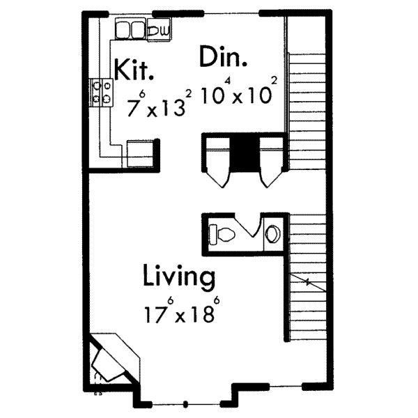 Traditional Floor Plan - Main Floor Plan #303-448
