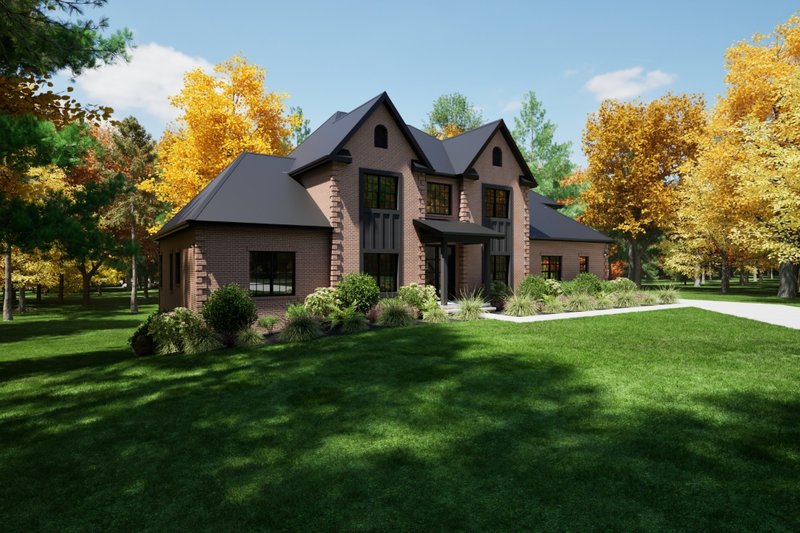 House Plan Design - Exterior - Front Elevation 5 for Contemporary House Plan #1116-58 - 4 bed, 3.5 bath