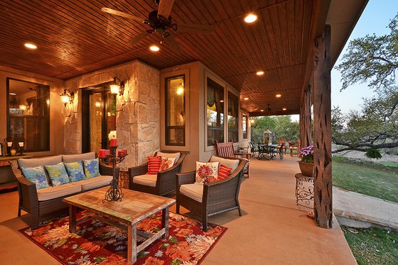 Ranch Exterior - Outdoor Living Plan #140-149