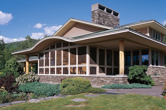 Exterior - Other Elevation for Prairie House Plan #454-7 - 3 bed, 2.5 bath