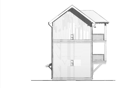 Exterior - Other Elevation 1 for Craftsman House Plan #926-1 - 1 bed, 1.5 bath