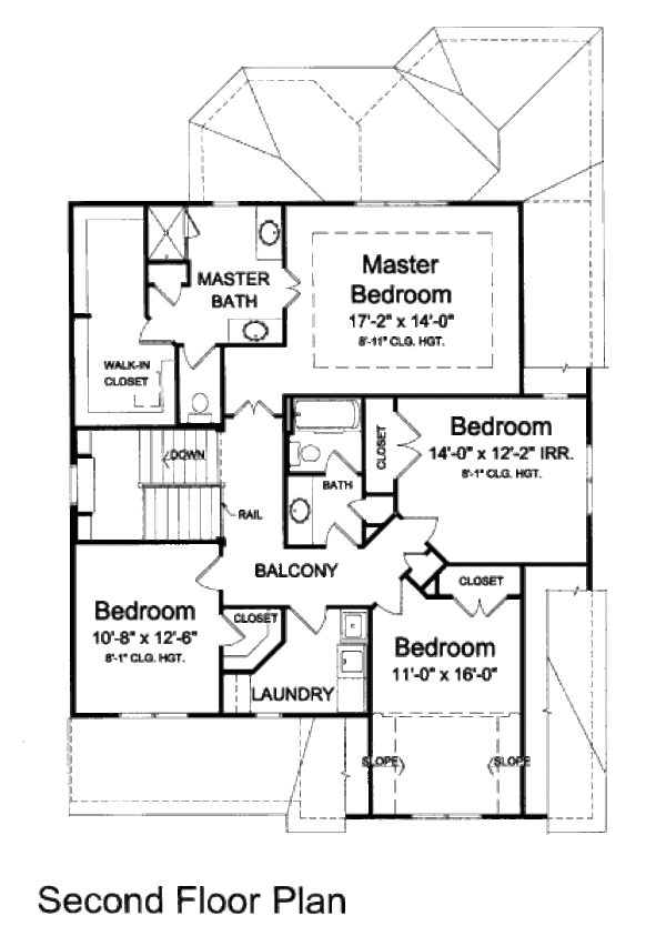 Home Plan - Bungalow Floor Plan - Upper Floor Plan #46-435
