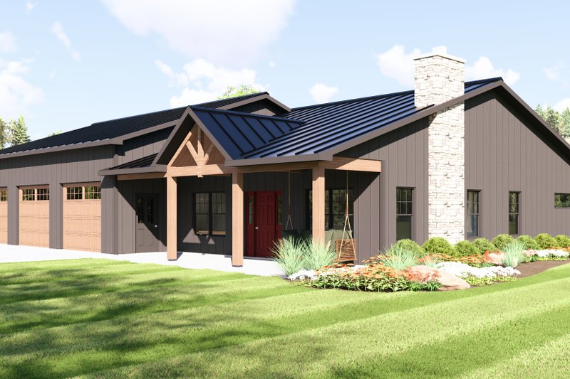 House Blueprint - Exterior - Other Elevation for Barndominium House Plan #1064-456 - 2 bed, 2 bath