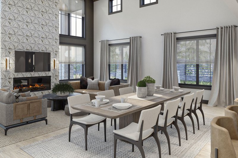 Home Plan - Interior - Dining Room for Barndominium House Plan #455-544 - 3 bed, 2.5 bath