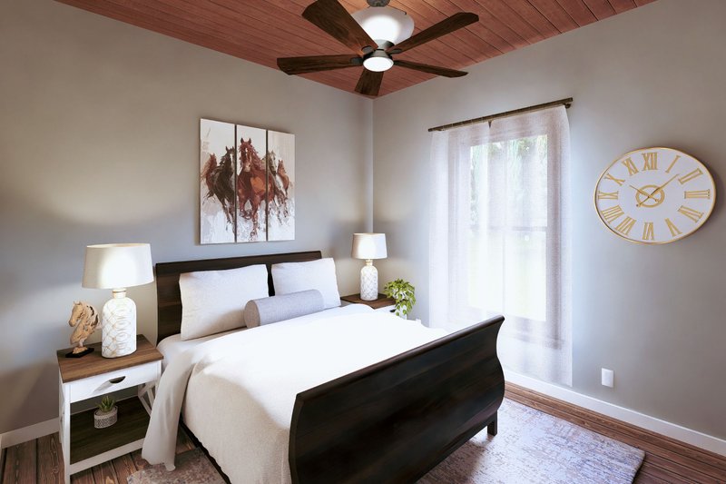 House Design - Interior - Bedroom for Barndominium House Plan #44-296 - 3 bed, 2 bath