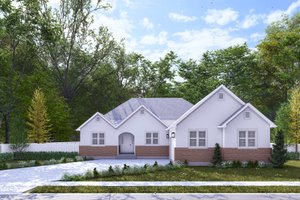 Dream House Plan - Ranch Exterior - Front Elevation Plan #1060-422