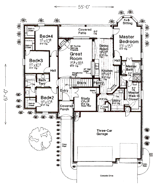 European Floor Plan - Main Floor Plan #310-987