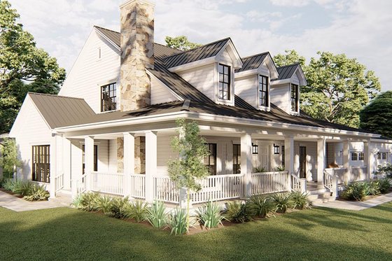 Exterior - Other Elevation for Farmhouse House Plan #923-278 - 3 bed, 3 bath