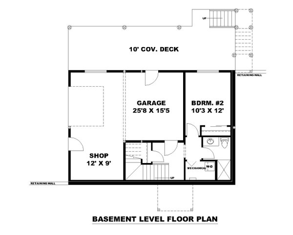 Dream House Plan - Farmhouse Floor Plan - Lower Floor Plan #117-1013