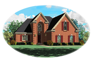 Traditional Style House Plan - 3 Beds 2.5 Baths 1902 Sq/Ft Plan #81-742 