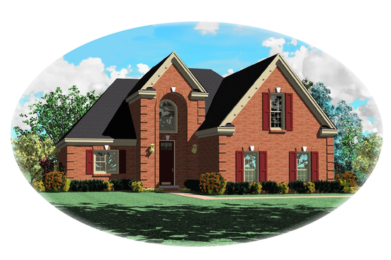 Exterior - Front Elevation for Traditional House Plan #81-742 - 3 bed, 2.5 bath