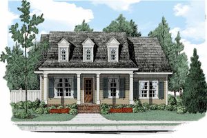 Colonial Exterior - Front Elevation Plan #927-512
