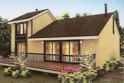 Modern Style House Plan - 2 Beds 1 Baths 1528 Sq/Ft Plan #57-497 